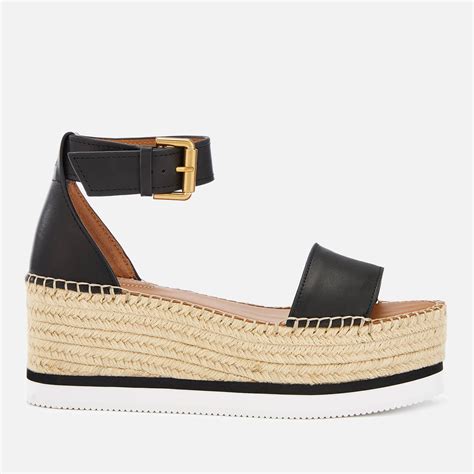 chloe black espadrilles|chloe espadrille wedges.